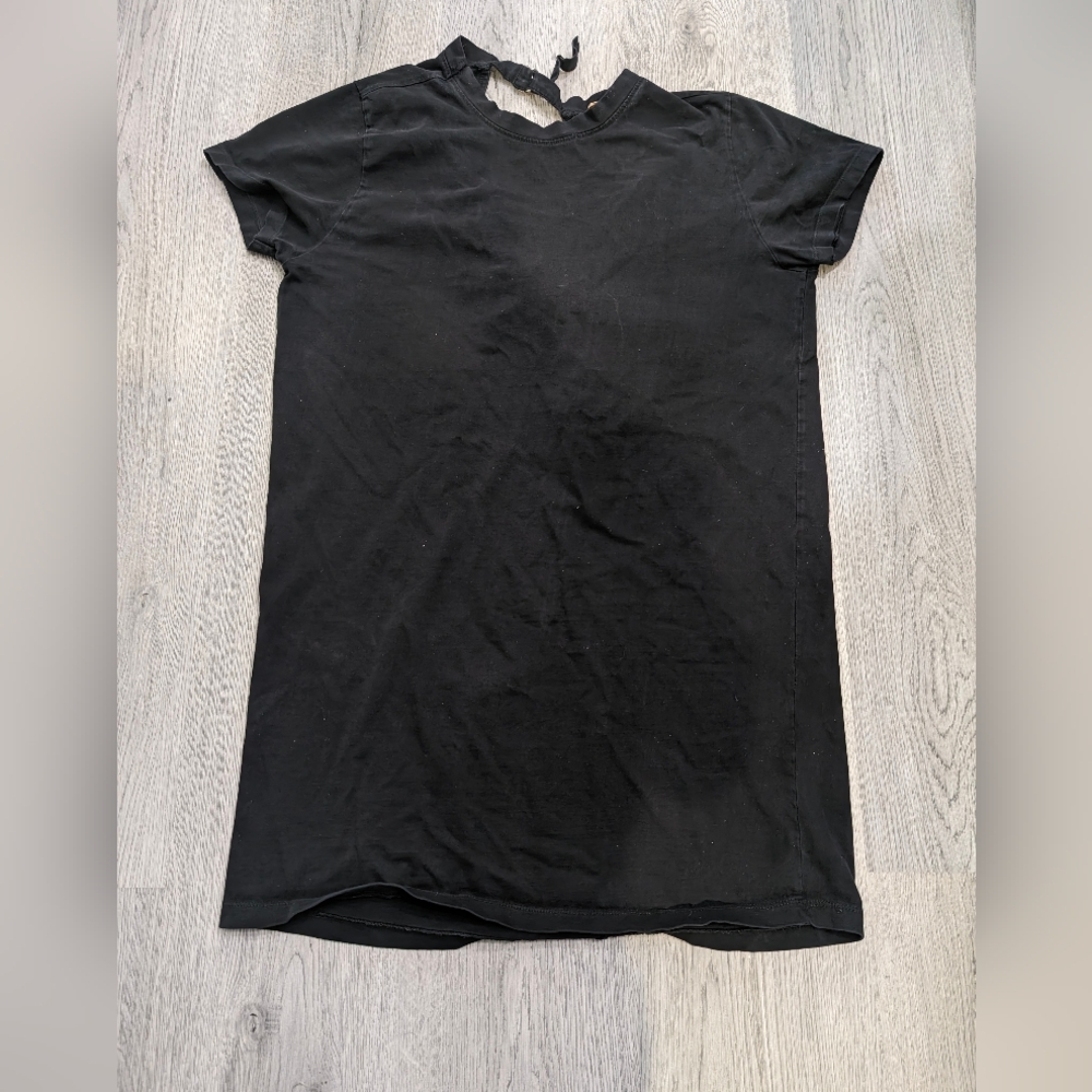 Trunk Ltd Black Open Back T Shirt Mini Dress Cutout Grunge XS